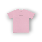Pink Tshirt with crew neckline with the phrase "There's a whole universe inside that beautiful mind of yours"
