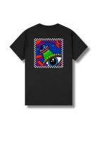 Adult graphic tee featuring the Out Of This World space-themed artwork with colourful planets, stars and cosmic illustrations.