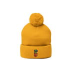 Sensory Aliens Pom-Pom Embroidered Beanie
