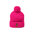 Sensory Aliens Pom-Pom Embroidered Beanie